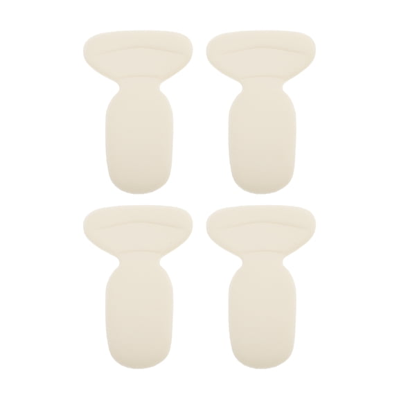 Unique Bargains 2 Pair Two-in-one Shoes Heel Pads for Prevent Rubbing One Size Nude