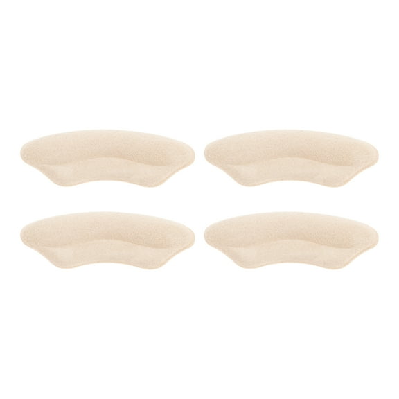 Unique Bargains 2 Pair Wearable Heel Pads for Prevent Rubbing One Size Apricot