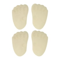 Unique Bargains 2 Pairs Soft Anti-slip Forefoot Insole Pads Beige