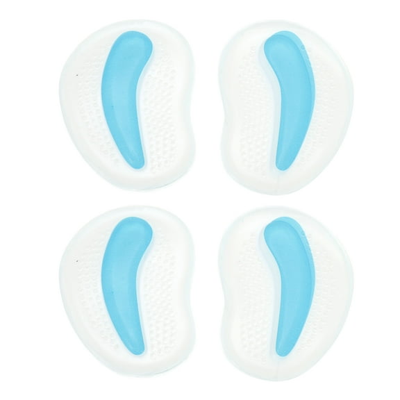 Unique Bargains 2 Pairs Soft Anti-slip Forefoot Insole Pads Blue