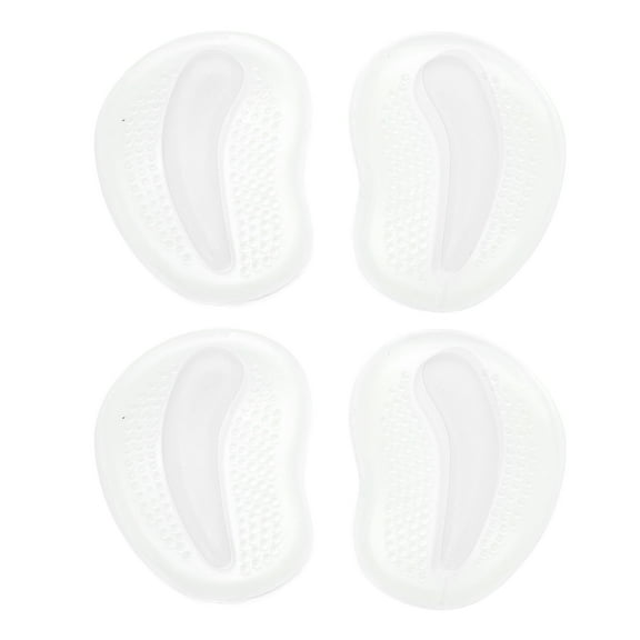 Unique Bargains 2 Pairs Soft Anti-slip Forefoot Insole Pads Clear