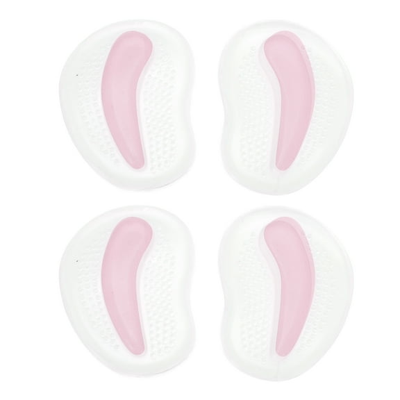 Unique Bargains 2 Pairs Soft Anti-slip Forefoot Insole Pads Pink
