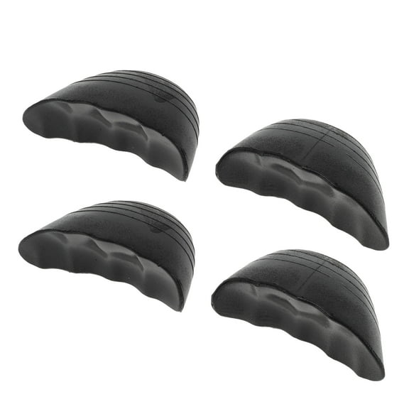 Unique Bargains 2 Pairs Soft Round Head Adjustable Toe Plugs Black