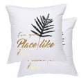 thumbnail image 1 of Unique Bargains 2-Pcak Decorative Throw Pillow Case Cover 18" x 18" Pattern #17, 1 of 7