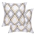 thumbnail image 1 of Unique Bargains 2-Pcak Decorative Throw Pillow Case Cover 18" x 18" Pattern #19, 1 of 7
