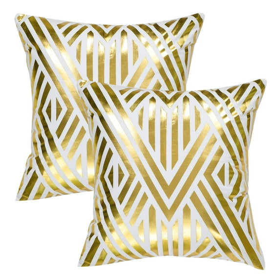 Unique Bargains 2-Pcak Decorative Throw Pillow Case Cover 18" x 18" Pattern #20