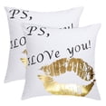 thumbnail image 1 of Unique Bargains 2-Pcak Decorative Throw Pillow Case Cover 18" x 18" Pattern #6, 1 of 7