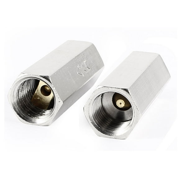 Unique Bargains 2 Pcs 1/4PT Female Threaded Full Port Non-return One Way Check Valve Replacement