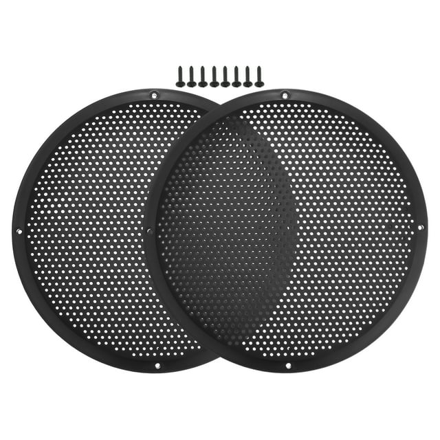 Unique Bargains 2 Pcs 10" Car Speaker Grills Cover Mesh 10 Inch Audio