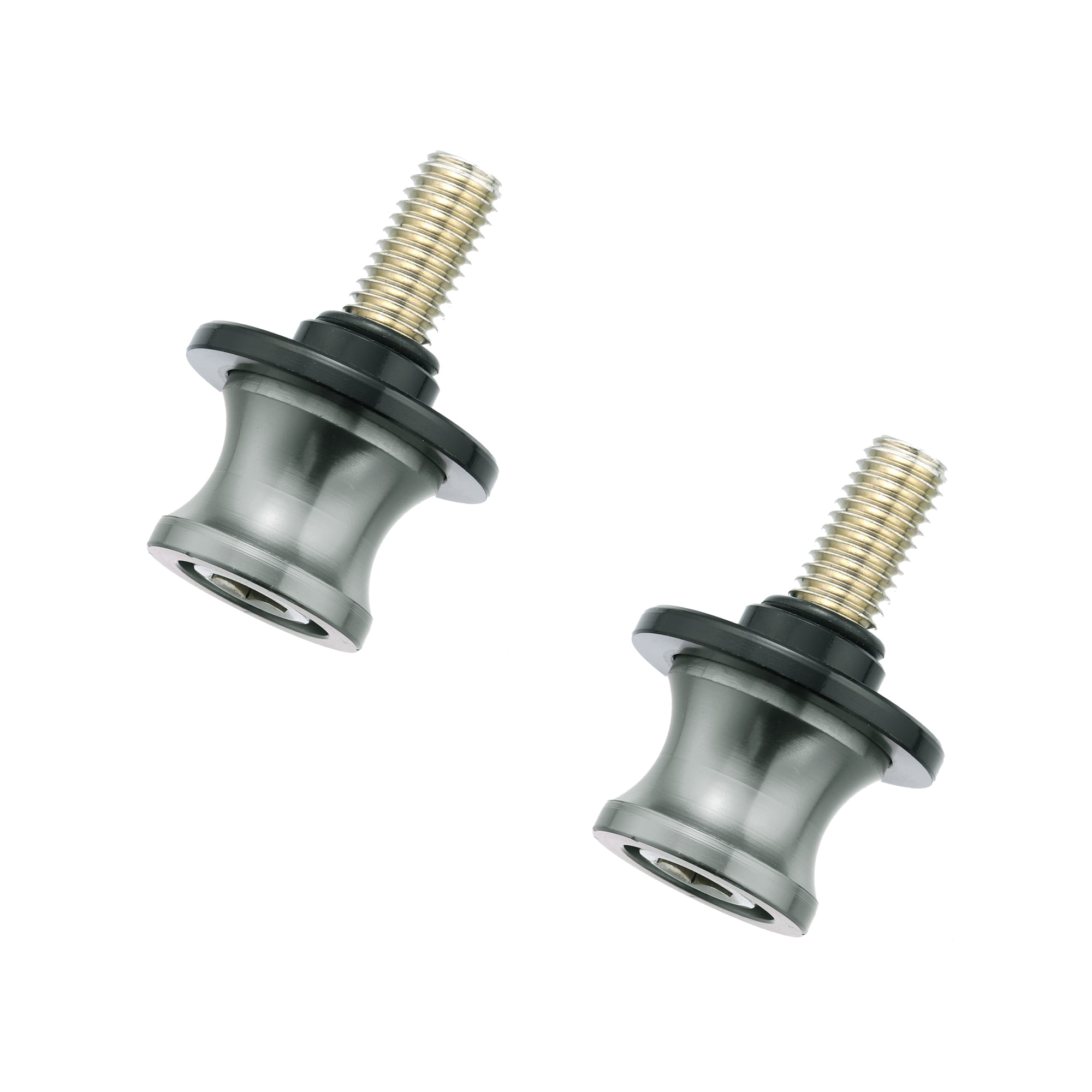 Unique Bargains 2 Pcs 10mm Metal Motorcycle Swing Arm Spool Rear Stand ...