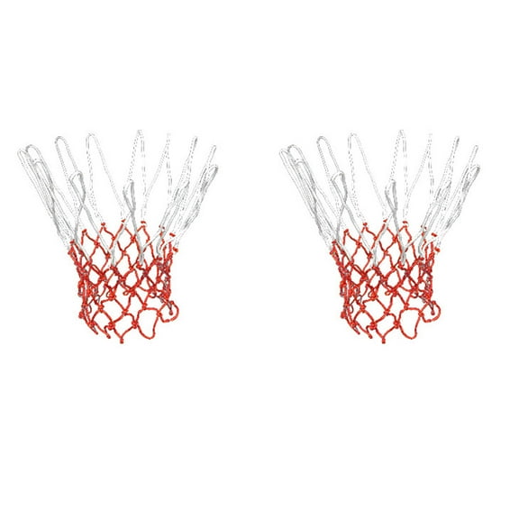 Unique Bargains 2 Pcs 15.7' Long Braided Nylon Basketball Nets for Training Match