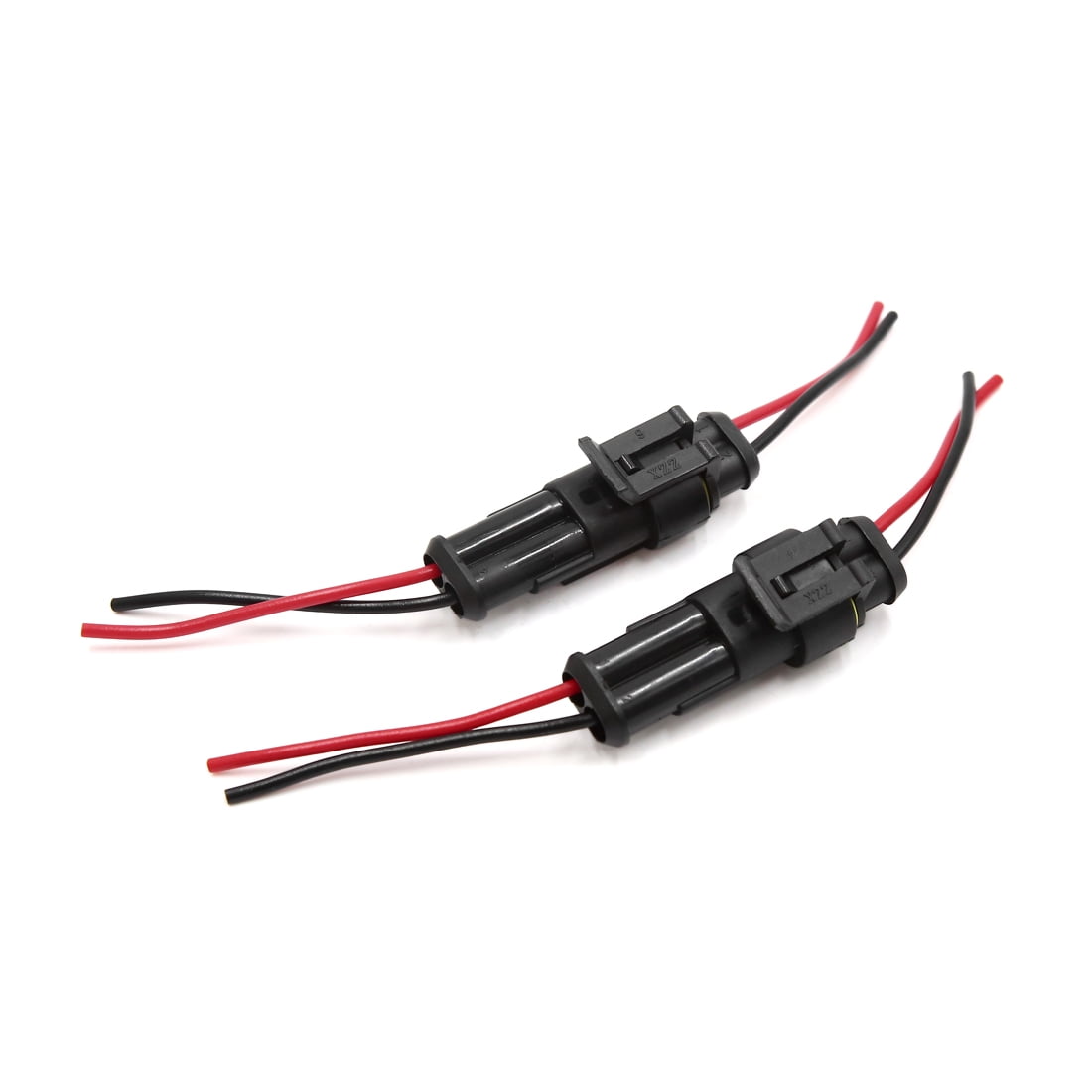 Unique Bargains 2 Pcs 2 Pin Way Car Auto HID Electrical Wire Waterproof