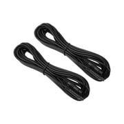 Unique Bargains 2 Pcs 4 Pin 16.40ft 500cm Backup Camera Extension Cable Dash Camera Cord Wires Car Rear View Camera