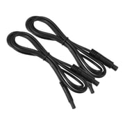 Unique Bargains 2 Pcs 4 Pin 3.28ft 100cm Backup Camera Extension Cable Dash Camera Cord Wires Car Rear View Camera