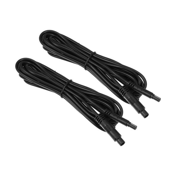 Unique Bargains 2 Pcs 4 Pin 9.84ft 300cm Backup Camera Extension Cable Dash Camera Cord Wires Car Rear View Camera