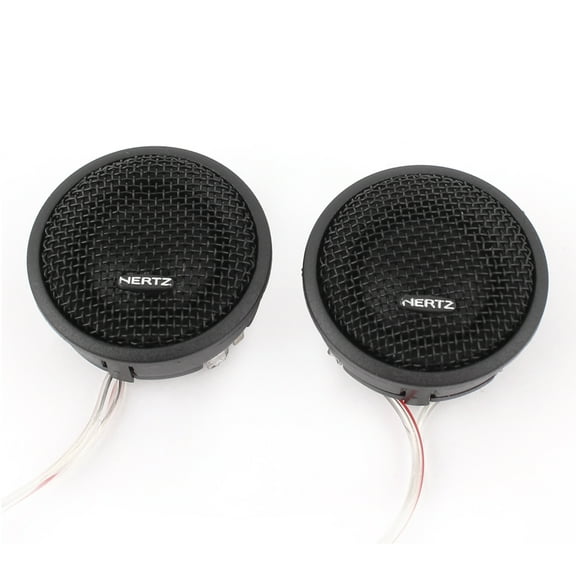 Unique Bargains 2 Pcs 45mm Dia Flush Mounted Black Car Dome Tweeter 120W 92dB