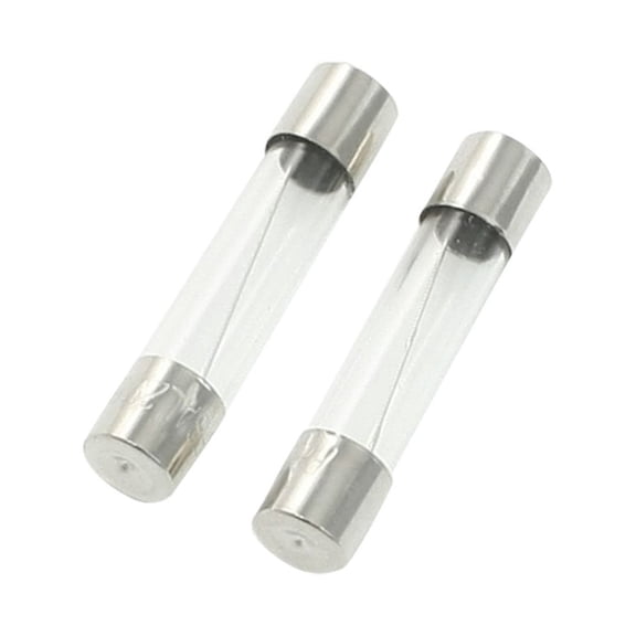 Unique Bargains 2 Pcs 5 x 20mm Fuse Clear Glass Fuse Holder Protector  250V 10A