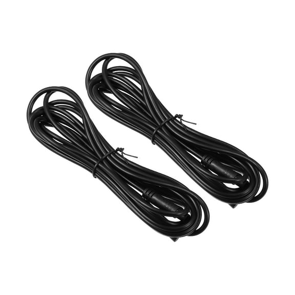 Unique Bargains 2 Pcs 6 Pin 9.84ft 300cm Backup Camera Extension Cable Dash Camera Cord Wires Car Rear View Camera