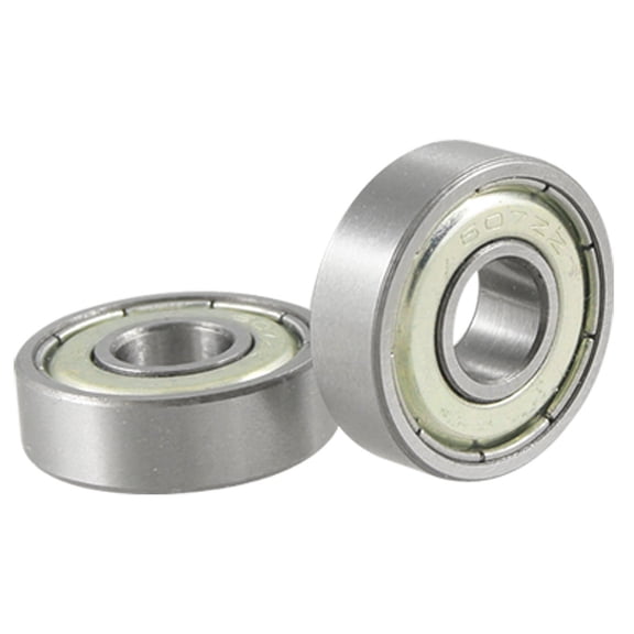 Unique Bargains 2 Pcs 607ZZ Miniature Dual Side Shielded Ball Bearings