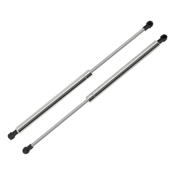 Unique Bargains 2 Pcs 60lb/267N 17inch/430mm Plastic End Fitting Lift Support Struts Silver Tone