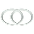 thumbnail image 1 of Unique Bargains 2 Pcs 8" Subwoofer Speaker Rings Cover Spacers Decorative Circle Without Mesh Grille ABS Silver Tone, 1 of 8