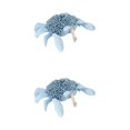 thumbnail image 1 of Unique Bargains 2 Pcs Animal Hand Towels 9" x 12" Blue, 1 of 5
