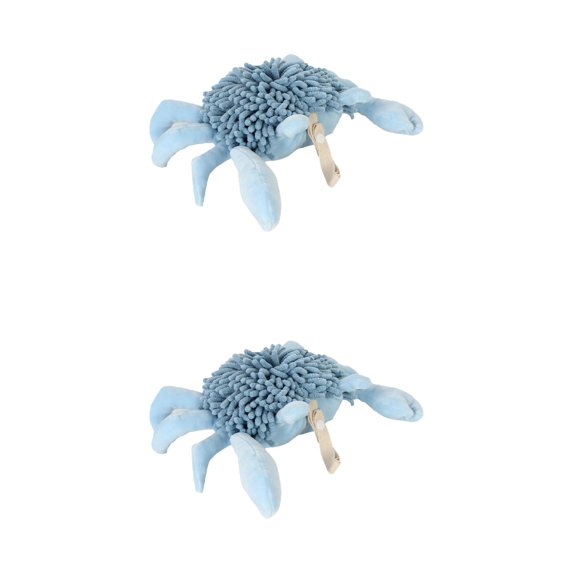 Unique Bargains 2 Pcs Animal Hand Towels 9" x 12" Blue