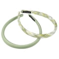 thumbnail image 1 of Unique Bargains 2 Pcs Artistic Plaid Headbands Fashion Anti Slip Hair Accessories for Women Green 0.67" Wide, 1 of 7