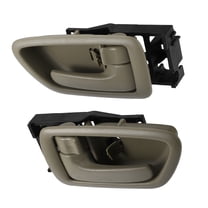 Unique Bargains 2 Pcs Left Driver & Right Passenger Side Automotive Interior Door Handle Compatible for Toyota Avalon 2000-2007, Durable Plastic Brown