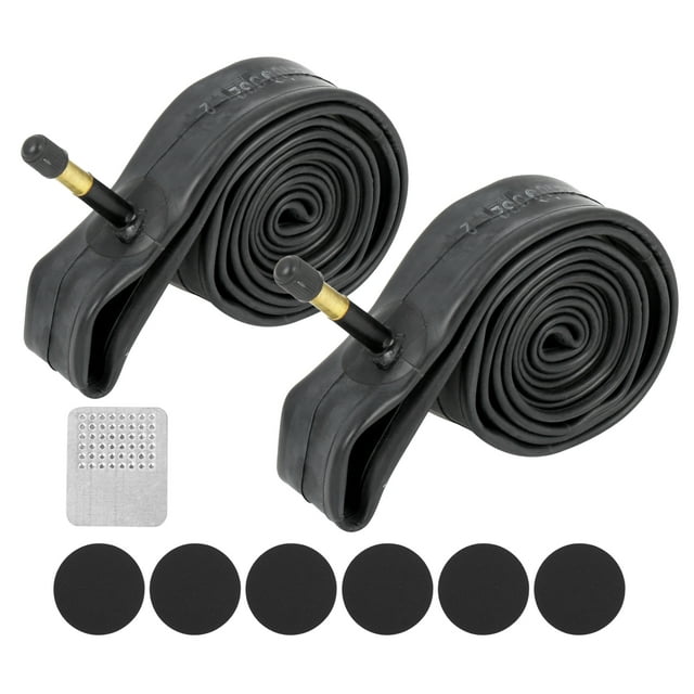 Unique Bargains 2 Pcs Bicycle Inner Tube with Repair Tool 24" x 1 3/8