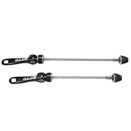 Unique Bargains 2 Pcs Bicycle Quick Release Axles Skewers Lever Front Rear 15cm 5.91" 19cm 7.48" Black for MTB Mountain