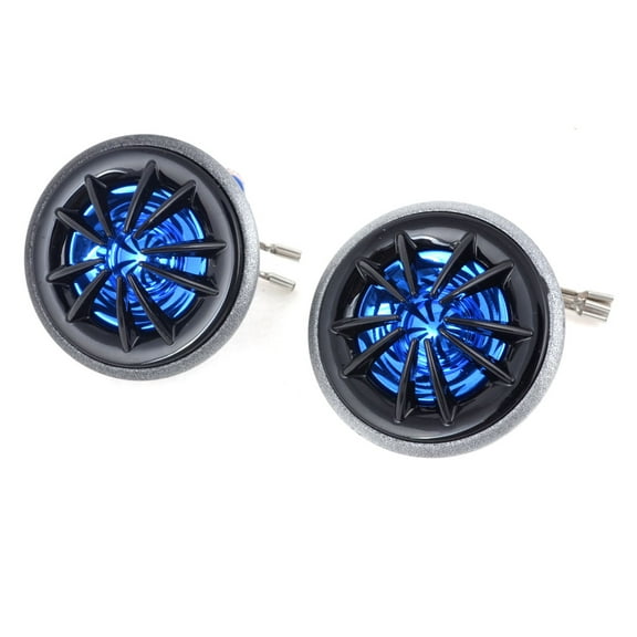 Unique Bargains 2 Pcs Black Blue 150W Flush Mount 2" Dia Dome Tweeters Speakers for Car