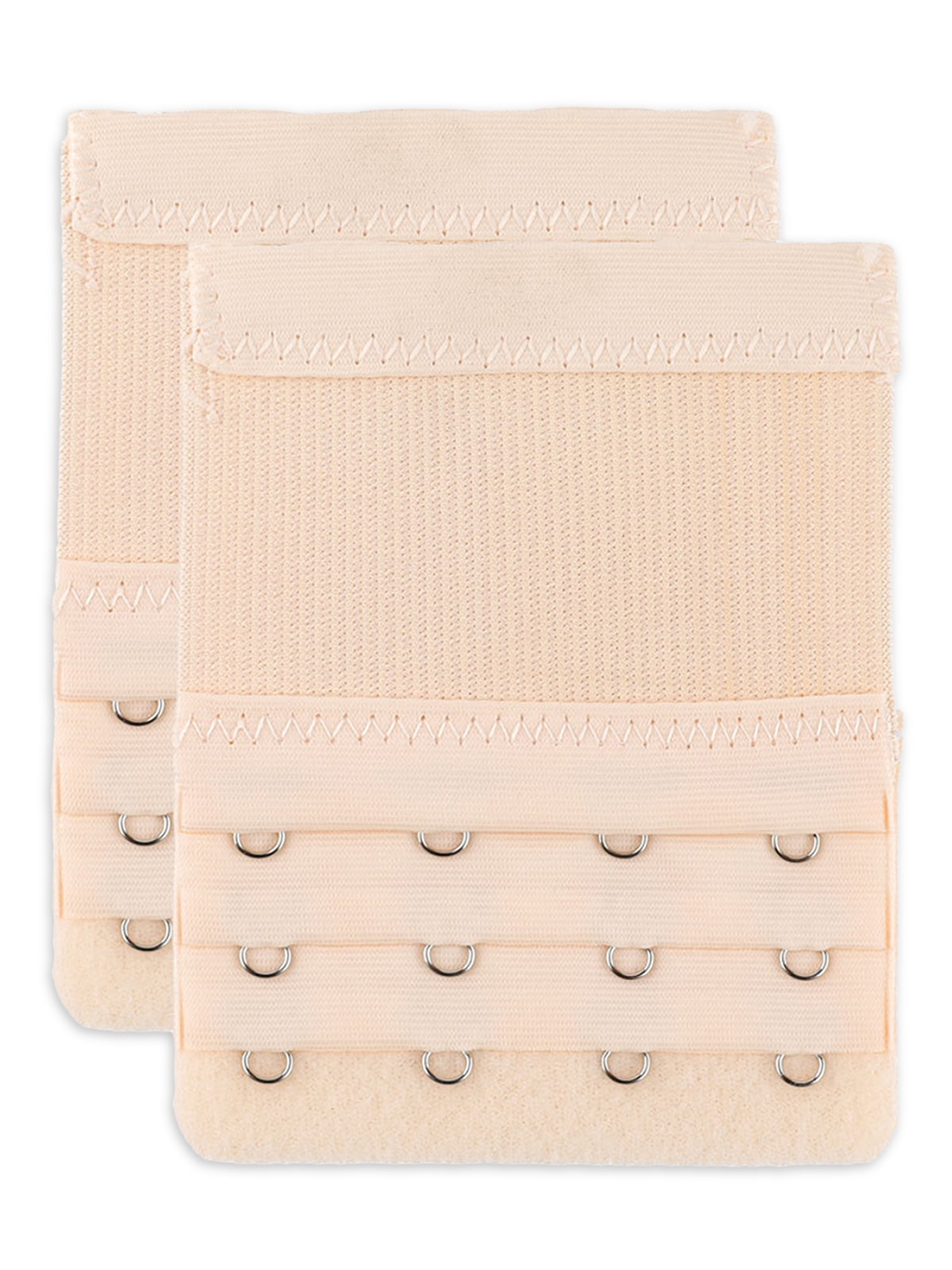 Unique Bargains 2 Pcs Bra Extenders Elastic Bra Strap Extension 3-Row 2/3/4 Hook