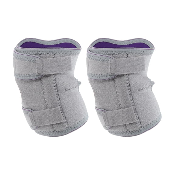 Unique Bargains 2 Pcs Breathable Elbow Pads Comfortable Elbow Pads for Sport Gray Purple