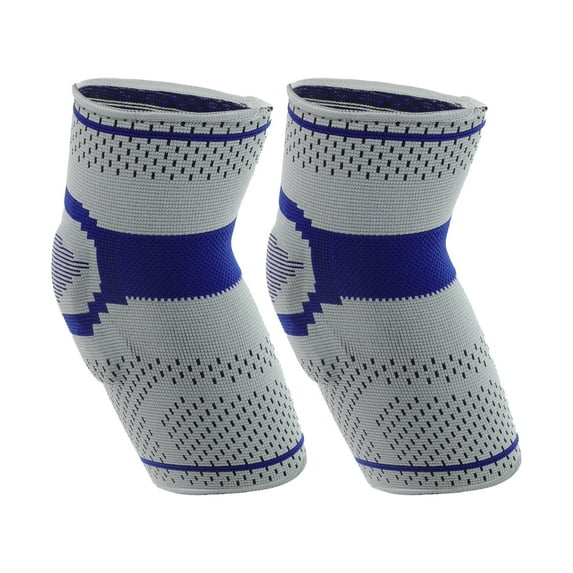 Unique Bargains 2 Pcs Breathable Elbow Pads Small Comfortable Elbow Pads for Sport Blue