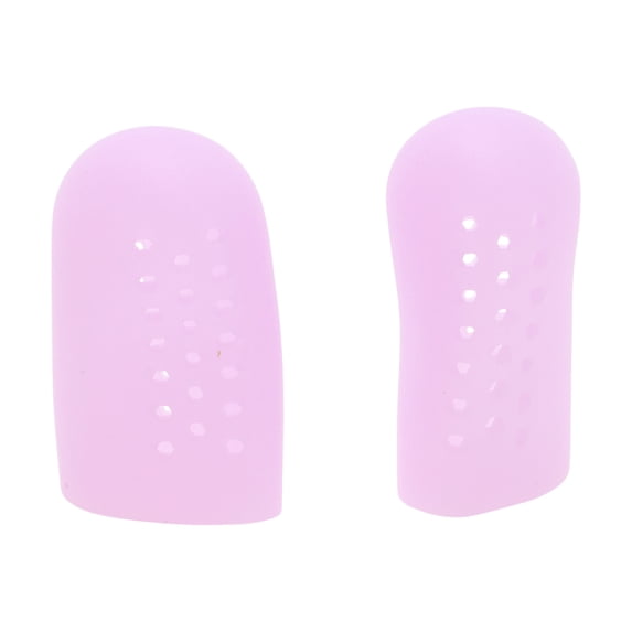 Unique Bargains 2 Pcs Breathable Toe Protector Prevent Pain for Corns Blisters Medium Purple SEBS