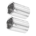 thumbnail image 1 of Unique Bargains 2 Pcs Car Exhaust Tip Tail Pipe Compatible for BMW 328i 325i 2007-2010, Anti-Corrosion 2.69 Inch Inlet 2.76 Inch Outlet 3.94 Inch Length Silver Tone, 1 of 7