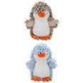 thumbnail image 1 of Unique Bargains 2 Pcs Cartoon Hand Towels 8" x 8" Blue/Brown, 1 of 4