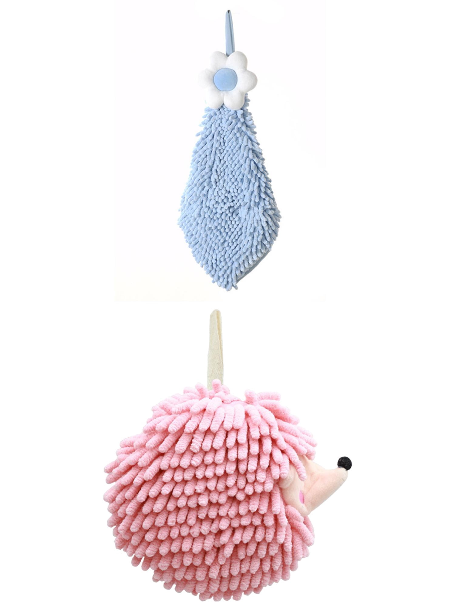 Unique Bargains 2 Pcs Cartoon Hanging 6" x 15"/7" x 7" Blue Pattern 2 Pink