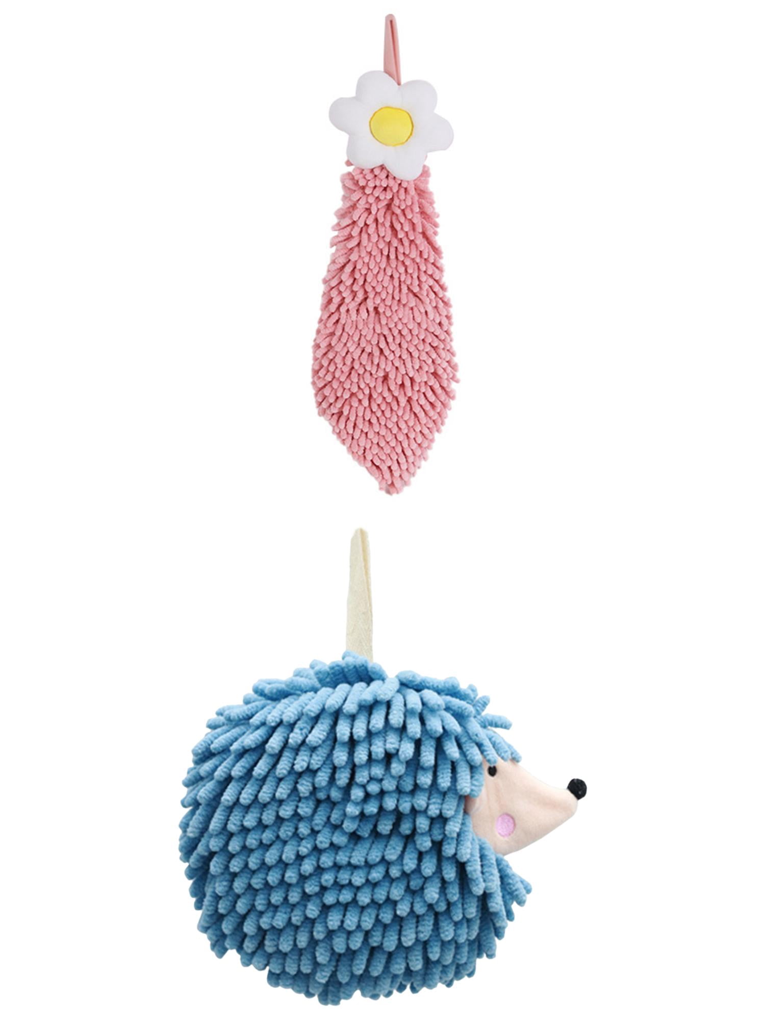 Unique Bargains 2 Pcs Cartoon Hanging 6" x 15"/7" x 7" Pink Pattern 1 Blue