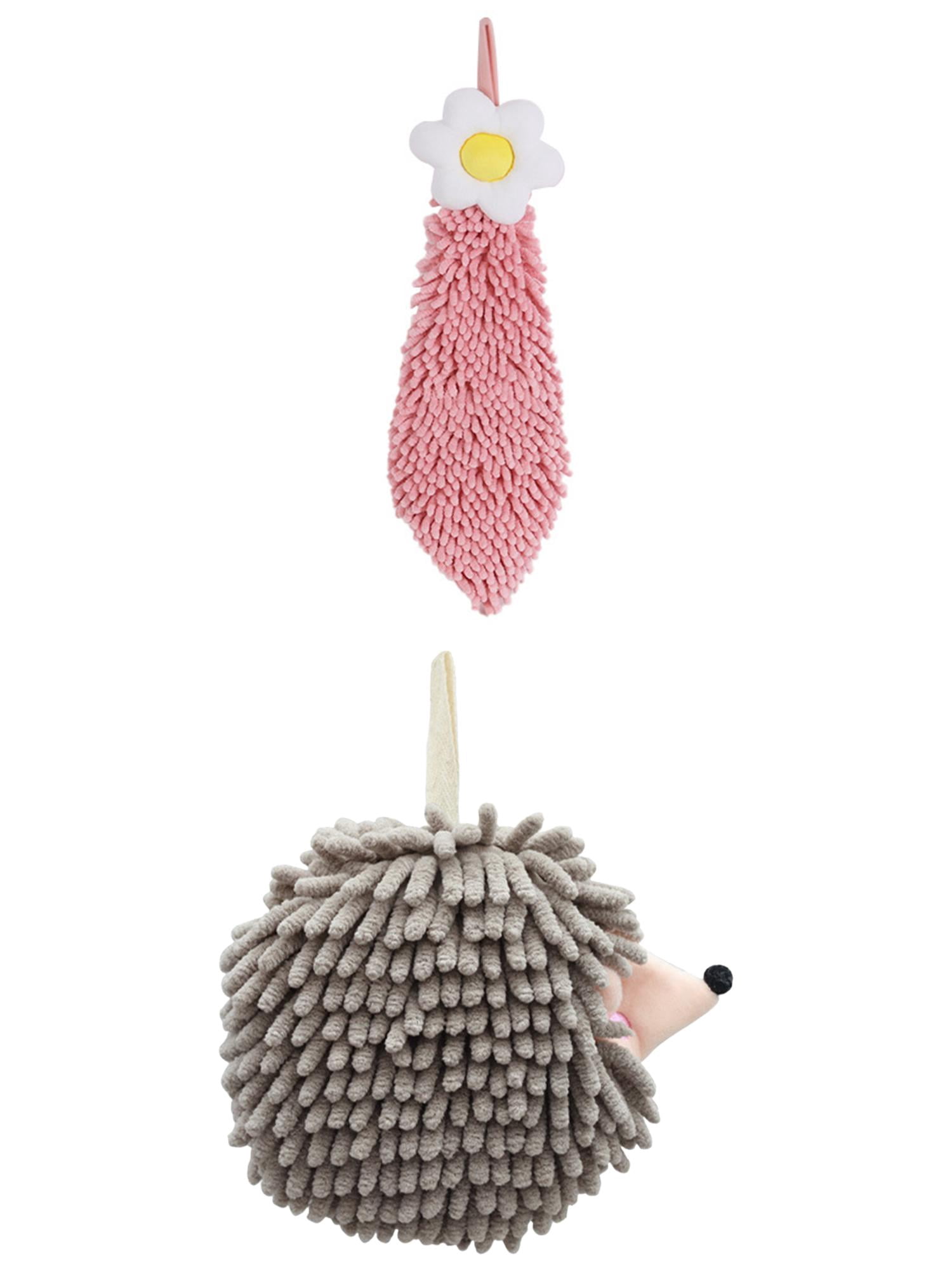 Unique Bargains 2 Pcs Cartoon Hanging 6" x 15"/7" x 7" Pink Pattern 1 Grey