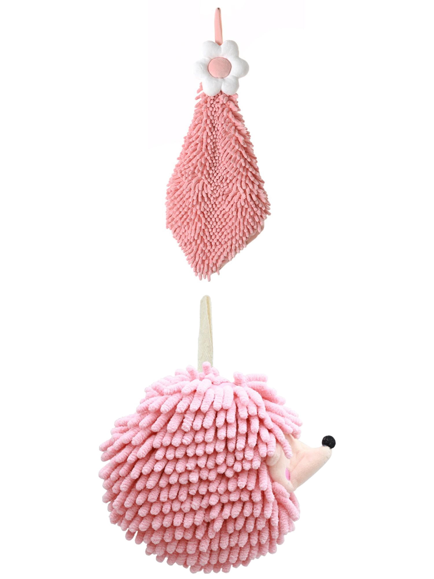 Unique Bargains 2 Pcs Cartoon Hanging 6" x 15"/7" x 7" Pink Pattern 2 Pink