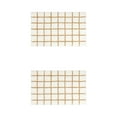 thumbnail image 1 of Unique Bargains 2 Pcs Checkered Absorbent Non Slip Bath Mats Soft Fluffy Bathroom Rugs Brown 16" x 24", 1 of 6