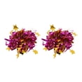 thumbnail image 1 of Unique Bargains 2 Pcs Cheerleader Poms Poms Wrist Flower Star Cheerleading Practice Poms Rose Red Gold Tone, 1 of 5