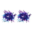 thumbnail image 1 of Unique Bargains 2 Pcs Cheerleader Poms Poms Wrist Flower Wings Cheerleading Practice Poms Blue Purple, 1 of 5