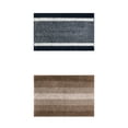 thumbnail image 1 of Unique Bargains 2 Pcs Chenille Soft Plush Shaggy Bathroom Rug Coffee/Blue 20" x 32", 1 of 6