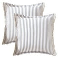 thumbnail image 1 of Unique Bargains 2 Pcs Classical Striped Throw Pillow Cover Blue 18" x 18", 1 of 6