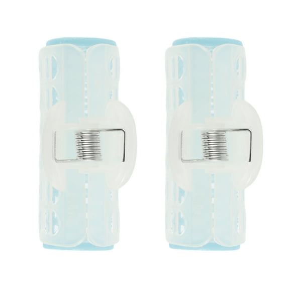 Unique Bargains 2 Pcs Convenient Heatless Voluminous Hair Roller for Women 2.76"x2.05" Blue