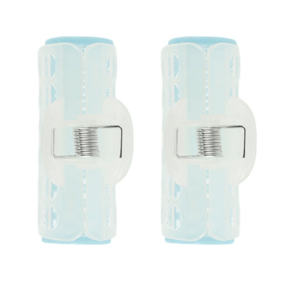 Unique Bargains 2 Pcs Convenient Heatless Voluminous Hair Roller for Women 2.76"x2.05" Blue