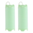 thumbnail image 1 of Unique Bargains 2 Pcs Convenient Heatless Voluminous Hair Roller for Women 3.98"x1.46" Green, 1 of 2
